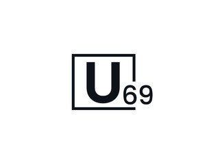 U69, 69U Initial letter logo