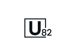U82, 82U Initial letter logo