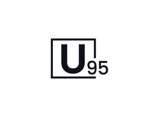 U95, 95U Initial letter logo