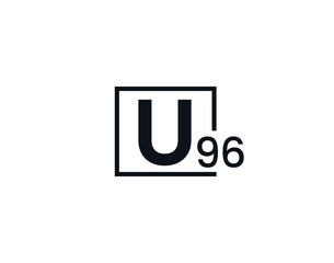 U96, 96U Initial letter logo