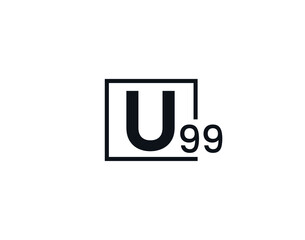 U99, 99U Initial letter logo