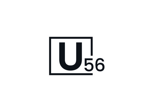 U56, 56U Initial letter logo