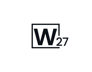 W27, 27W Initial letter logo