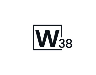 W38, 38W Initial letter logo