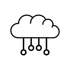 Cloud Computing Icon Vector Illustration Design
