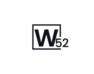 W52, 52W Initial letter logo