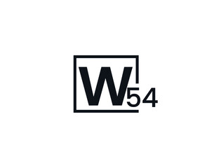 W54, 54W Initial letter logo
