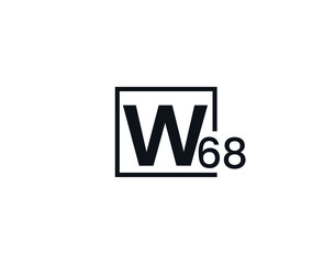 W68, 68W Initial letter logo