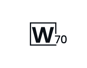 W70, 70W Initial letter logo