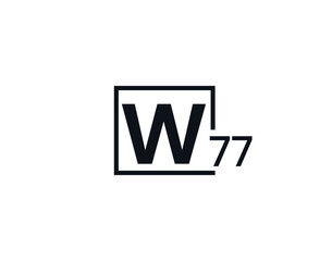W77, 77W Initial letter logo