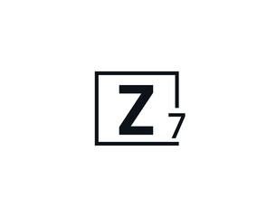 Z7, 7Z Initial letter logo
