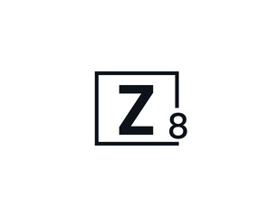 Obraz premium Z8, 8Z Initial letter logo