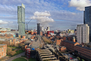 Obraz premium Modern Architecture in Manchester