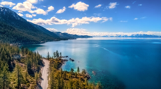Lake Tahoe, Nevada on the west shore