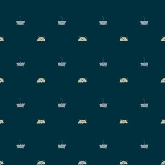 Fototapeta premium Bear umbrella seamless pattern. Funny characters background.