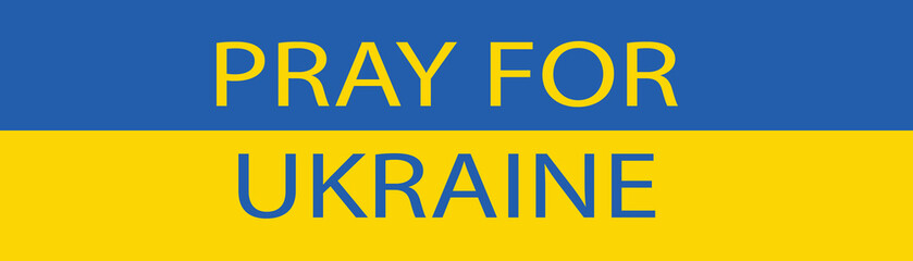 Pray for Ukraine, Ukraine flag praying concept vector illustration. Pray For Ukraine peace. Save Ukraine from russia.Russia attacked Ukraine. War in Ukraine. Genocide of the Ukrainian people.