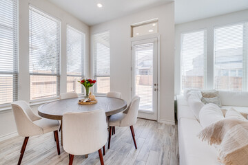 trendy white kitchen 