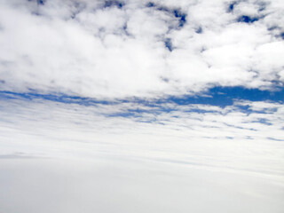 飛行機から撮影した空