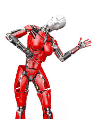 amazing robot is doing a robot dance