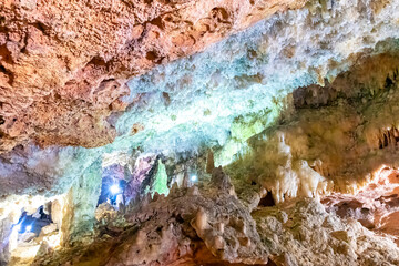 Fototapeta na wymiar Beautiful underground detail of the Bellamar Caves in Matanzas, Cuba