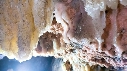 Beautiful underground detail of the Bellamar Caves in Matanzas, Cuba