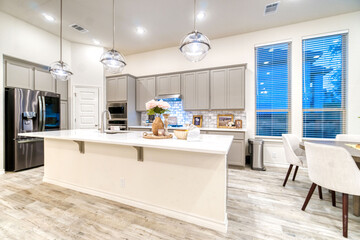 Luxury white twilight kitchen 