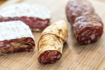 Different types of salami