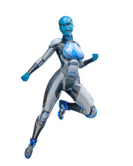 reptile girl in action