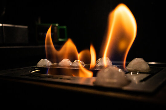 Mini fireplace at home/ Fire and Ice