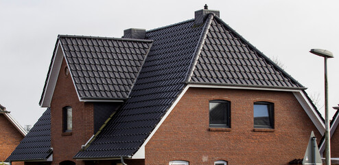 the roof of the house with nice window