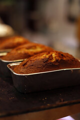 bizcochos recién hechos al horno