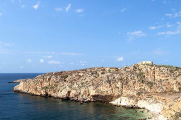 Fototapeta na wymiar Favignana Island in Sicily, Italy