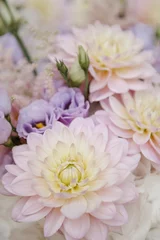 Poster Beautiful wedding arrangements of delicate flowers for the wedding ceremony  © Mariia