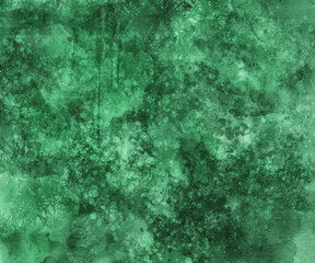 Abstract bright green watercolor background. Digital art painting.