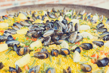 Paella dish