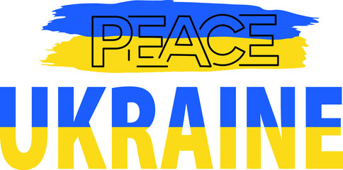 Ukraine flag, Peace for Ukraine