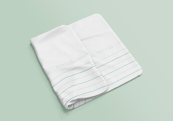 Folded Towel Set Mockup