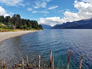 Lake in the mountains in summer