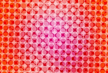 Light Pink vector texture with disks.