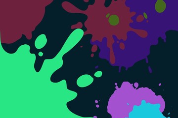 Minimal simple splash paint colorful modern design. Suitable for posters or businesscards and more.