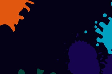 Minimal simple splash paint colorful modern design. Suitable for posters or businesscards and more.