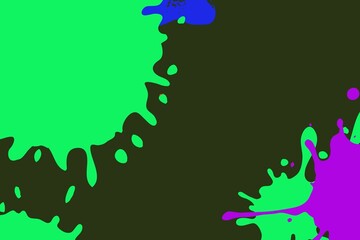 Minimal simple splash paint colorful modern design. Suitable for posters or businesscards and more.