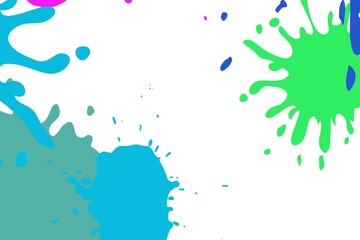 Minimal simple splash paint colorful modern design. Suitable for posters or businesscards and more.