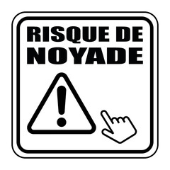 Logo risque de noyade.