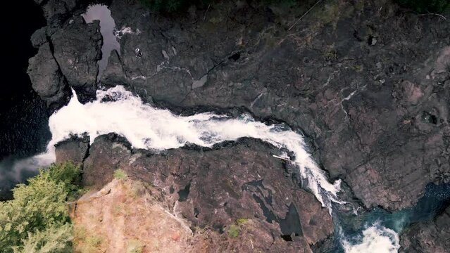 Elf Falls Waterfall in BC Canada