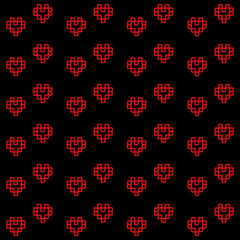 Fototapeta na wymiar Heart. Pattern. Pattern with heart. vector 