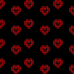 Heart. Pattern. Pattern with heart. vector
