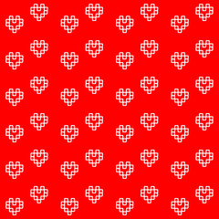 Heart. Pattern. Pattern with heart. vector
