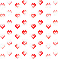 Heart. Pattern. Pattern with heart. vector
