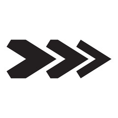 Black and white arrow. Illustration.